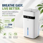 Energy efficient dehumidifier low power 25W eco friendly design